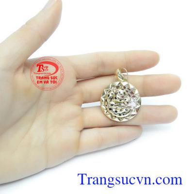 Mặt dây chuyền báo vàng 10k nhập khẩu Hàn Quốc