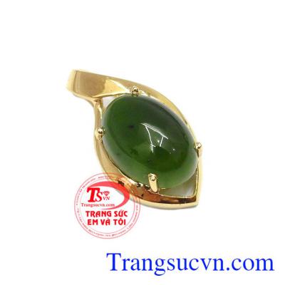 Mặt dây chuyền nephrite tinh tế được chế tác từ vàng 14k đẹp, bảo hành 12 tháng, giao hàng nhanh trên toàn quốc