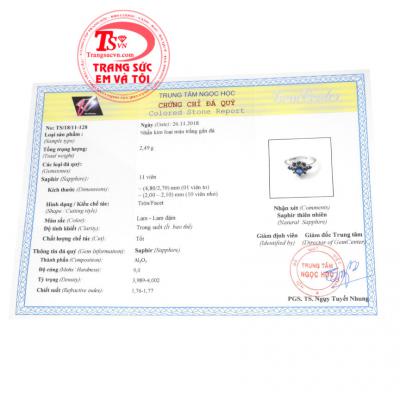 Giấy kiểm định từ trung tâm ngọc học