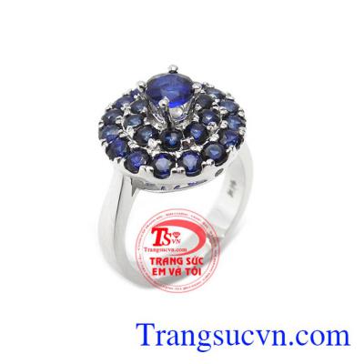 Nhẫn nữ sapphire quý phái 14k