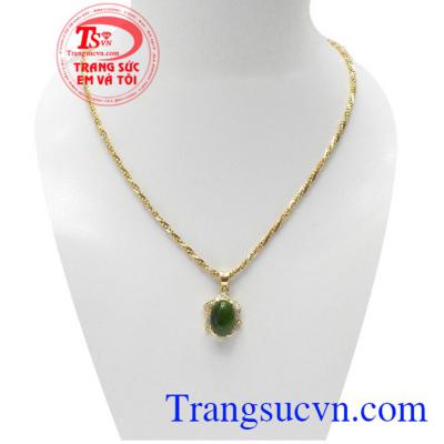 Bộ dây chuyền nephrite đẹp