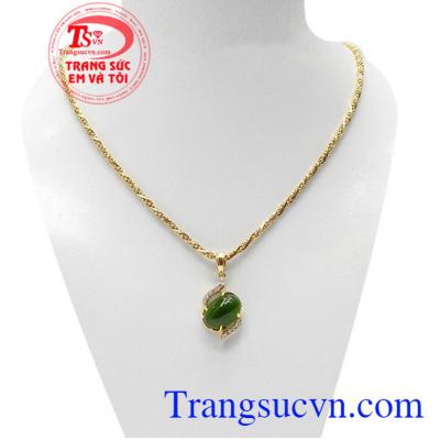 Bộ dây ngọc nephrite thiên nhiên là sản phẩm ngọc cẩm thạch thiên nhiên, có giấy kiểm định