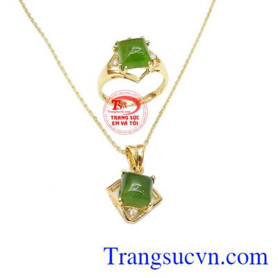 Bộ trang sức nepherite tinh tế