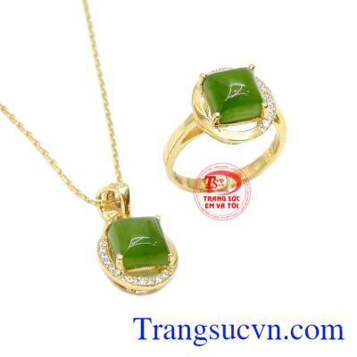 Bộ trang sức nepherite duyên dáng