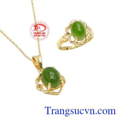 Bộ trang sức nepherite quý phái