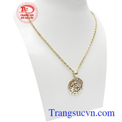 Bộ dây chuyền nam thời thượng kết hợp giữa dây chuyền 10k sản xuất và mặt dây Hàn Quốc sang trọng, mạnh mẽ và đẳng cấp