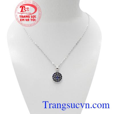 Bộ dây chuyền sapphire may mắn