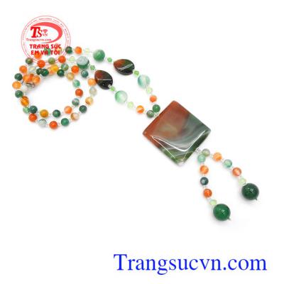 Chuỗi cổ mã não thiên nhiên sang trọng quý phái