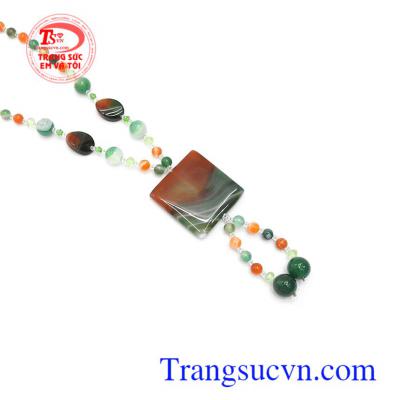 Chuỗi cổ mã não thiên nhiên phong thủy