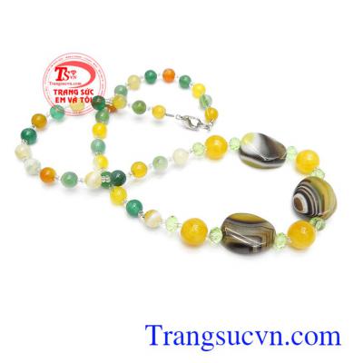 Chuỗi cổ mã não cát khí tài lộc hanh thông