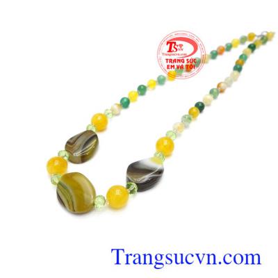 Chuỗi cổ mã não thiên nhiên quý phái tinh tế