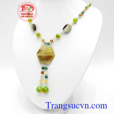 Chuỗi cổ mã não đẳng cấp thời trang