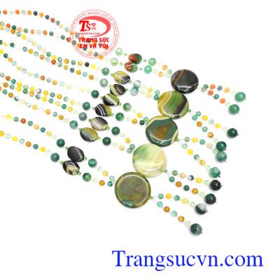Chuỗi cổ đá mã não thiên nhiên cao cấp