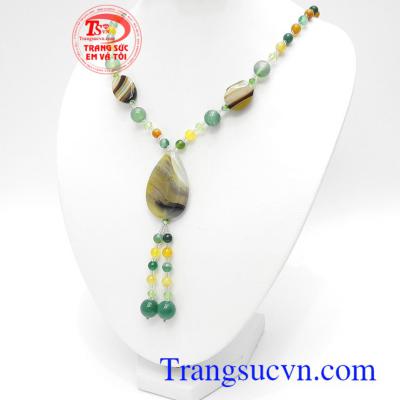 Chuỗi cổ mã não thiên nhiên cao cấp