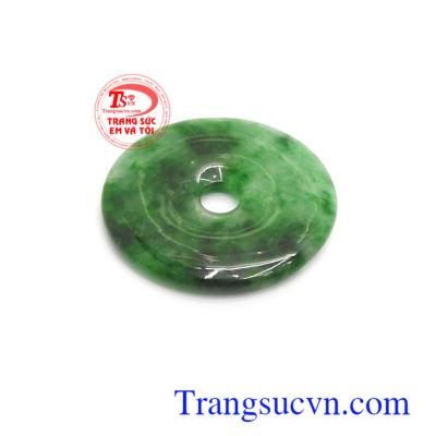 Mặt đồng xu ngọc cẩm thạch thiên nhiên
