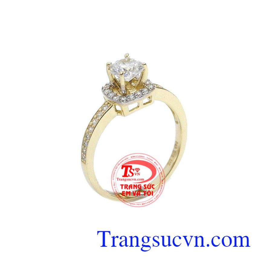 Nhẫn nữ vàng tây chế tác tinh tế mang đến những đường nét sáng, bóng bền đẹp cho chiếc nhẫn nữ đeo hợp thời trang, chất lượng vàng được đảm bảo uy tín