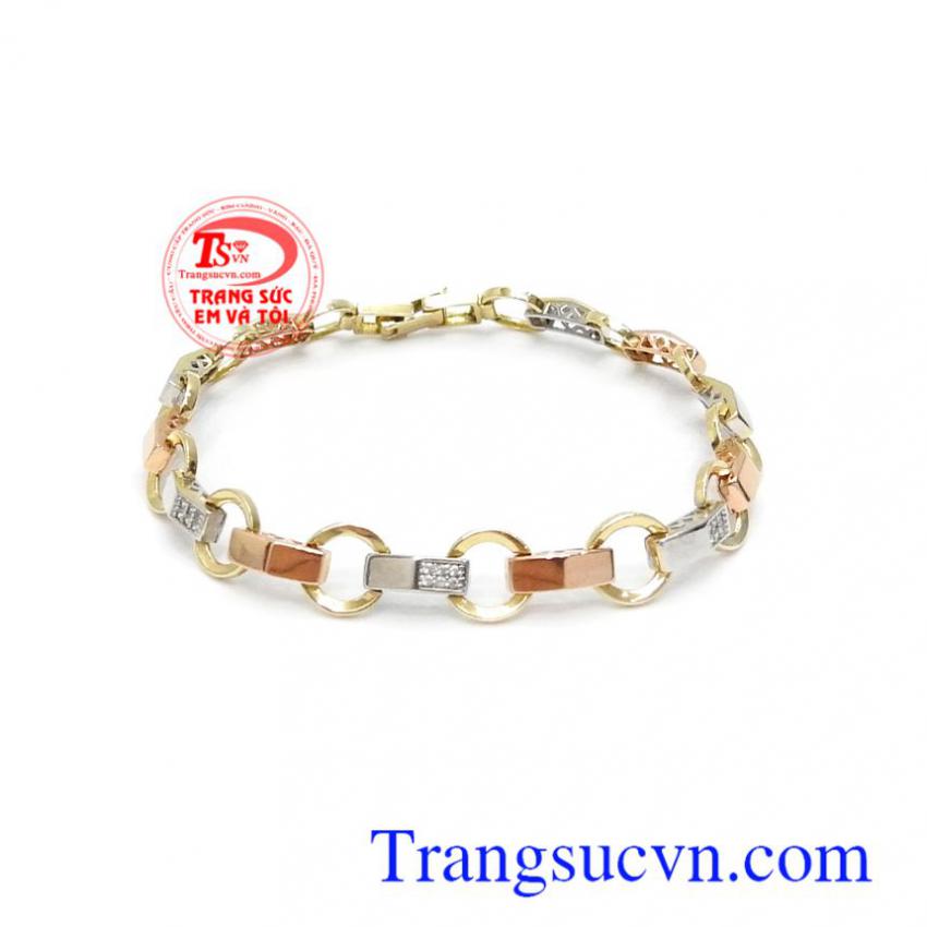 Lắc vàng Italy 18k xinh xắn