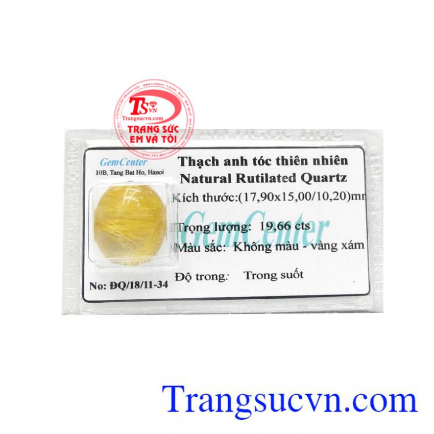 Thạch anh tóc ép vỉ đẹp