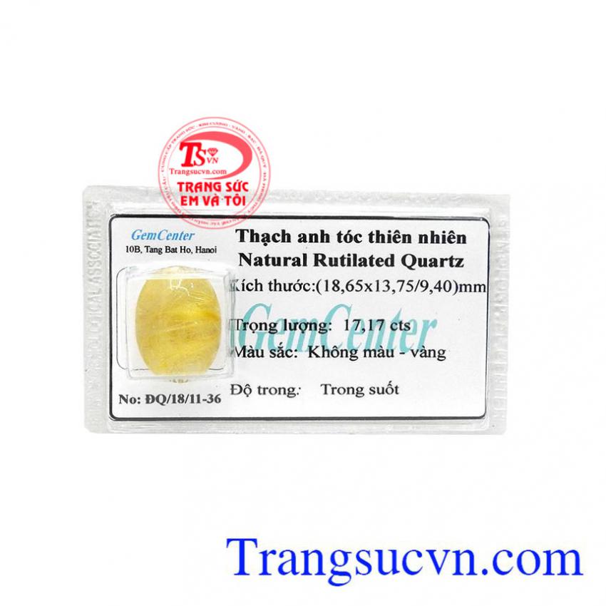 Thạch anh tóc ép vỉ may mắn