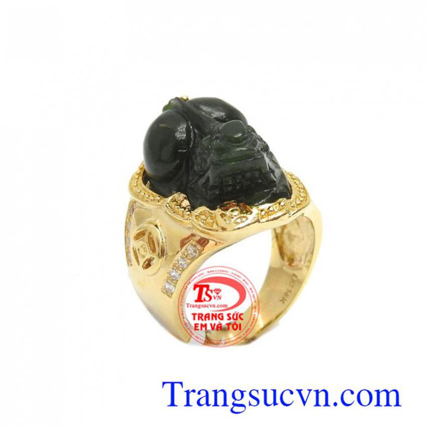 Nhẫn nam tỳ hưu nephrite 
