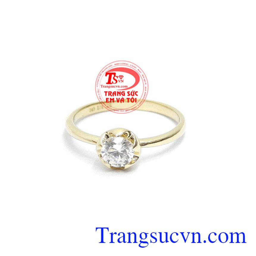 Nhẫn nữ vàng đẹp xinh nhập khẩu từ Hàn Quốc, bảo hành 6 tháng, giao hàng nhanh trên toàn quốc