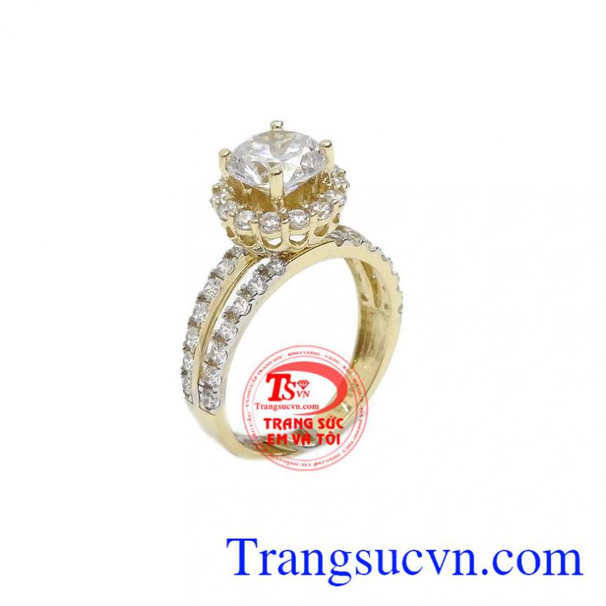 Nhẫn nữ vàng duyên dáng