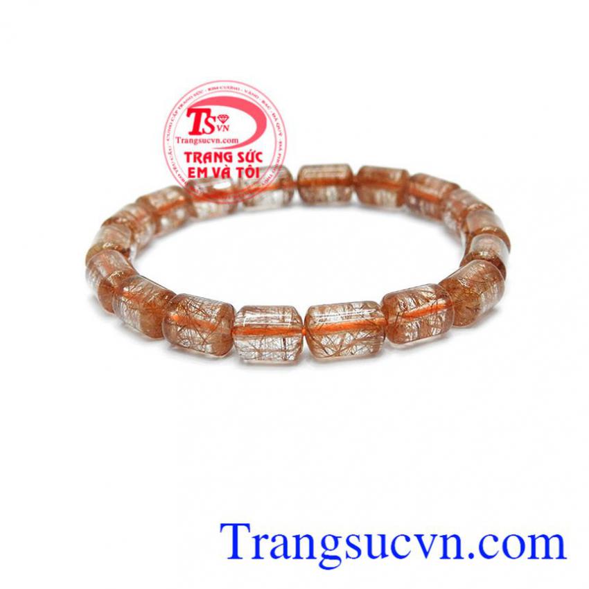 Chuỗi thạch anh tóc lu thống đẹp 7 ly