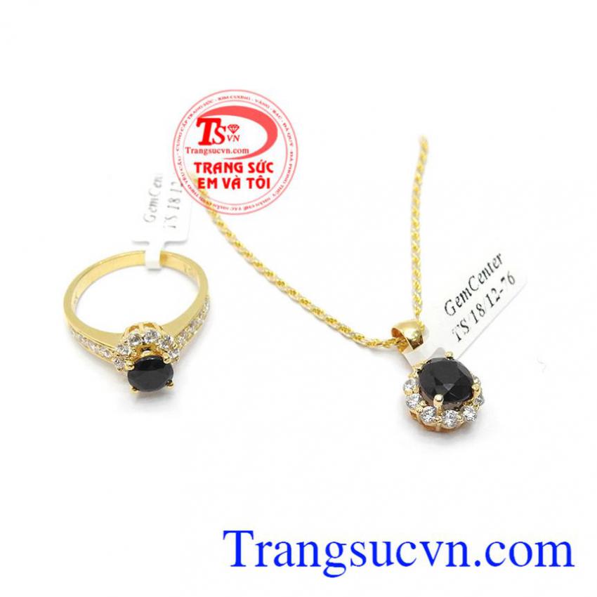 Bộ dây chuyền sapphire nữ hoàng