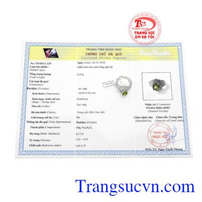 Sản phẩm có giấy kiểm định đá quý