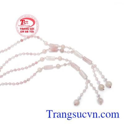 Chuỗi cổ thạch anh thiên nhiên phù hợp với mọi lứa tuổi, hợp thời trang và trang phục