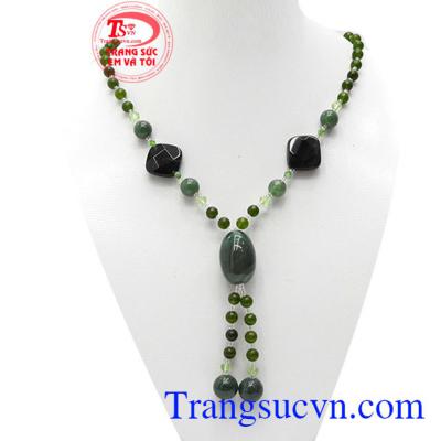 Chuỗi cổ đá mã cổ thiên nhiên là đá mã não thiên nhiên, sản phẩm làm thủ công tỉ mỉ và thời trang