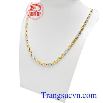 Dây chuyền nam vàng tây cá tính vàng 10k chế tác độc đáo, cao cấp