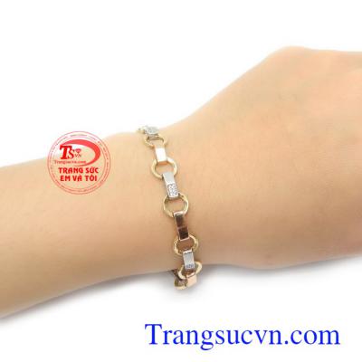 lắc tay vàng 18k nhập khẩu uy tín, chất lượng, bảo hành 12 tháng.