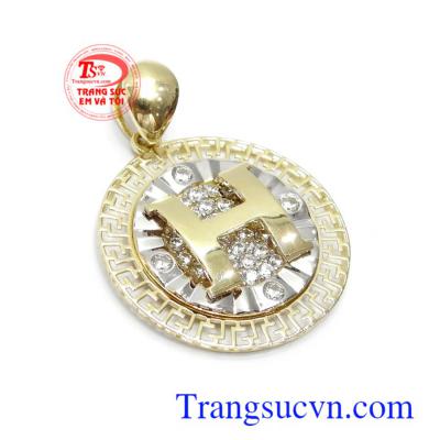 Mặt dây chuyền chữ H thời trang, tinh xảo
