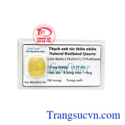 Thạch anh tóc ép vỉ may mắn là sản phẩm thạch anh tóc thiên nhiên, thạch anh tóc vàng óng đẹp phát triển theo hướng đi lên