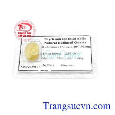 Thạch anh tóc ép vỉ thịnh vượng phù hợp làm nhẫn, mặt dây chuyền, lắc tay