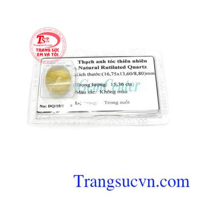 Thạch anh tóc vàng ép vỉ đẹp mang lại nhiều may mắn, sức khỏe cho người đeo