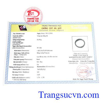 Giấy kiểm định từ trung tâm ngọc học