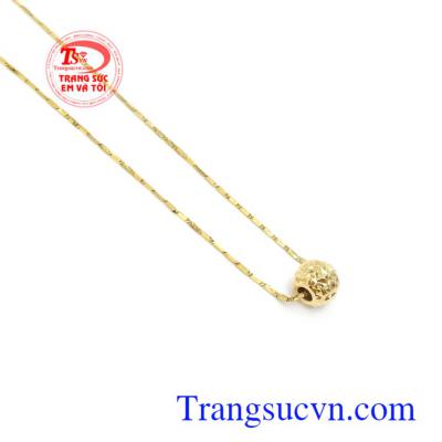 Bộ dây chuyền vàng 10k tinh tế, thời trang