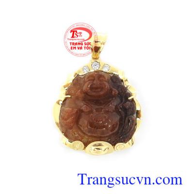 Mặt dây chuyền Di Lặc bình an trong phong thủy là biểu tượng cho niềm vui, sự bình an và may mắn