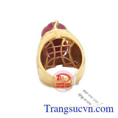 Nhẫn nam chạm khắc vàng 14k tinh xảo sắc nét, đeo hợp thời trang và phong thủy