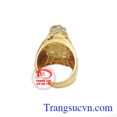 Nhẫn nam tỳ hưu may mắn