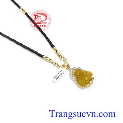 Bộ dây chuyền thạch anh tóc thiên nhiên