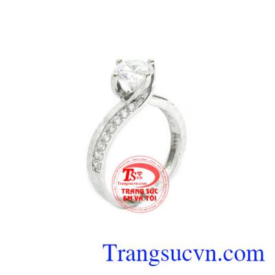 Nhẫn nữ vàng trắng Hàn Quốc là sản phẩm nhẫn nữ vàng trắng đẹp, sản phẩm được thiết kế đẹp, tinh xảo