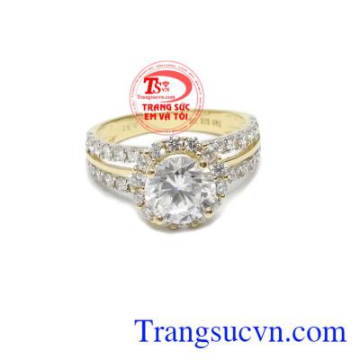 Nhẫn nữ vàng tây dành cho phái đẹp phù hợp làm quà tặng sinh nhật hoặc trong các dịp ý nghĩa
