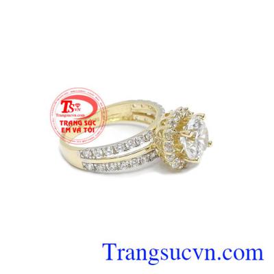 Nhẫn nữ vàng duyên dáng được các bạn nữ ưa thích