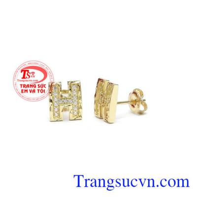Hoa tai chữ H đẹp được nhập khẩu từ Hàn Quốc với công nghệ mới tiên tiến