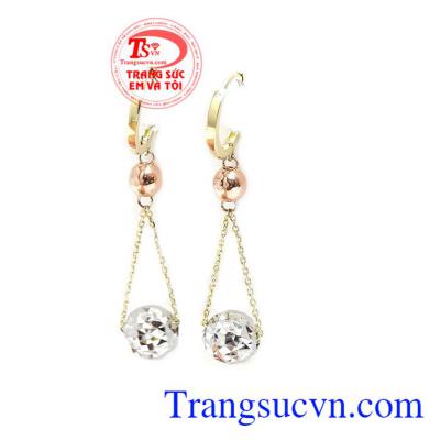 Hoa tai vàng tây thời trang 10k, bảo hành 6 tháng, giao hàng nhanh trên toàn quốc