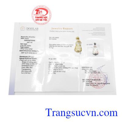 Sản phẩm có giấy kiểm định đá quý