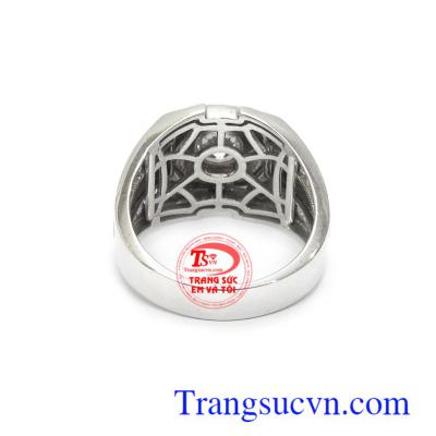 Nhẫn nam vàng trắng Hàn Quốc uy tín, chất lượng, giao hàng toàn quốc
